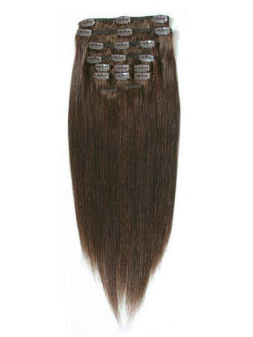 Clip In Straight Hair (Chocolate Brown)